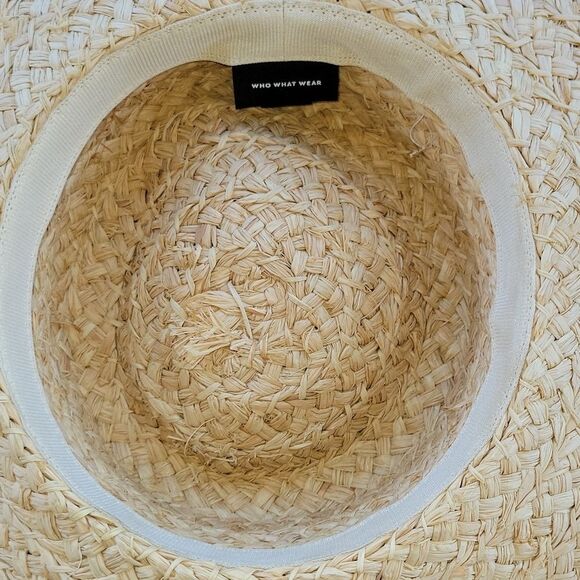 WHO WHAT WEAR French country hat with flirty green fringe. Shade your face! - Picture 7 of 9